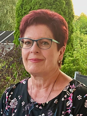 Portrait von Inge Scholz, Kassenführerin des SBR
